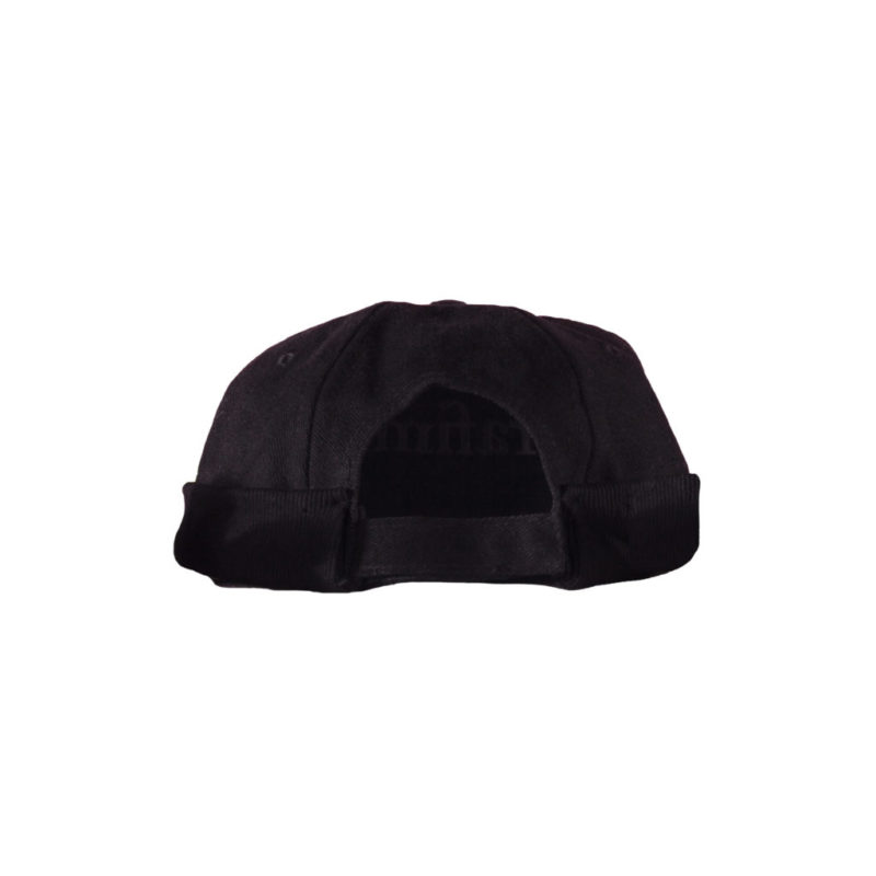 Headnut Cap – Black on Black (Back)